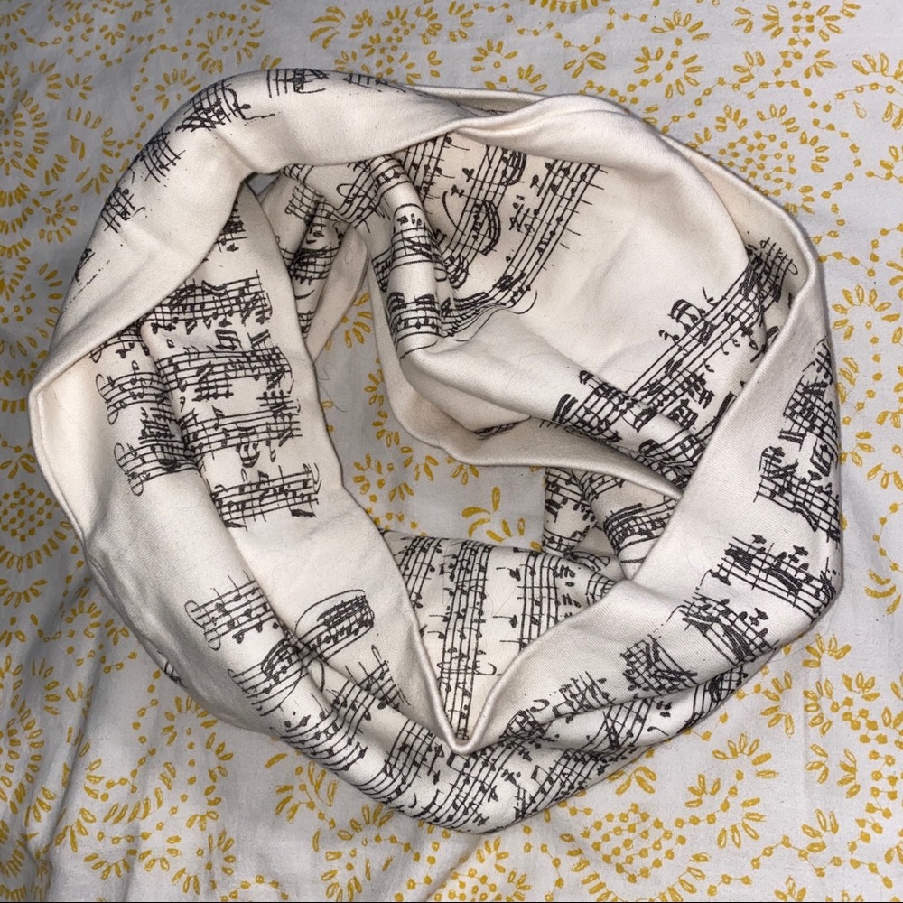 Sheet Music Infinity Scarf